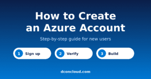 How to create an Azure account step by step